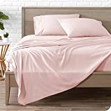 Bare Home Twin Sheet Set - 1800 Ultra-Soft Microfiber Twin Bed Sheets - Double Brushed - Twin Sheets Set - Deep Pocket - Bedding Sheets & Pillowcases (Twin, Light Pink)