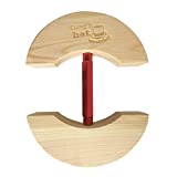 Wooden Hat Stretcher One Size Unisex Adults Hat Shaper with Adjustable Turnbuckle Suits for All Hats (Large, Red)