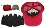 3Pk. Black Truckers Mesh Caps Inserts| Hat Shaper| Hat Liner| Ball Caps Shaper.