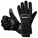 KINGSBOM -40F° Waterproof & Windproof Thermal Gloves - 3M Thinsulate Winter Touch Screen Warm Gloves - for Cycling,Riding,Running,Outdoor Sports - for Women and Men (Black,X-Large)