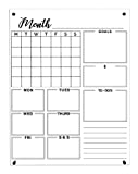 Acrylic Calendar - Acrylic Calendar for Wall - Reusable Dry Erase Calendar For Wall - Clear Acrylic Wall Calendar - 18x24 inch - Monthly and Weekly Planner