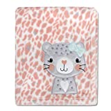 Baby Essentials Plush Fleece Throw and Receiving Baby Blankets for Boys and Girls (Playful Kitten)