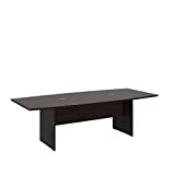 Bush Business Furniture 96"L x 42"W Boat Top Conference Table - Wood Base in Mocha Cherry