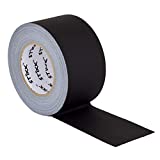 3" x 60 Yard 55 Meter Black Gaffers Tape No Residue Cloth Matte Finish