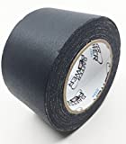 Real Professional Premium Grade Gaffer Tape by Gaffer Power - Made in The USA - Heavy Duty Gaffers Tape - Non-Reflective - Multipurpose - Better Than Duct Tape! 3 Inch X 30 Yards - Black