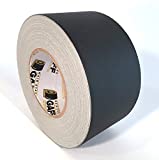 Gaffers Tape - 3 inch by 60 Yards - Black - Main Stage Gaff Tape - Matte Finish - Easy to Tear by Hand (1)…
