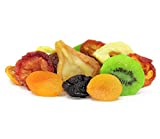 Dried Mixed Fruit with Prunes by It's Delish, 5 lbs Bulk | Snack Mix of Prunes, Apricots, Plums, Apple Rings, Nectarines, Peaches, Pears, Kiwi Slices