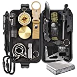 EMDMAK Gifts for Men Dad Husband Boyfriend, Survival Gear and Equipment 15 in 1, Outdoor Emergency Survival Kit, Camping Hunting Fishing Christmas Birthday Gifts Ideas for Him Teen Boy Cool Gadget