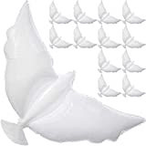 White Dove Balloons Memorial Balloons to Release In Sky - Biodegradable Balloons for Release Memorial Decorations Celebration of Life Balloons - Angel Balloons Remembrance RIP Funeral Balloons Happy Heavenly Birthday Decorations - 12 Pack