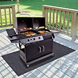 Gas Grill Mat,BBQ Grilling Gear for Gas/Absorbent Grill Pad Lightweight Washable Floor Mat to Protect Decks and Patios from Grease Splatter,Against Damage and Oil Stains (36â€Ã—47â€œ)