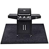 Under The Grill Protective Deck and Patio Mat, 39 x 60.1 inch, Use This Absorbent Grill Pad Floor Mat for BBQ Grilling Gear Gas/Electric Grill Welping Box Without Grease Splatter and Other Messes