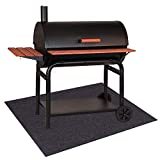 Uterstyle BBQ Gas Grill Splatter Mat, Extra Large Fireproof Heat Resistant Gas or Electric Grill Splatter Mat Pad Floor Protective Rug for Backyard Outdoor Deck Patio 48x30inch (1)