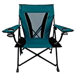 Kijaro XXL Dual Lock Portable Camping and Sports Chair, Diamond Ripstop Polyester, Cayman Blue Iguana