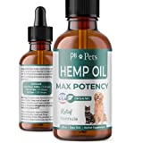 PB Pets Hemp Oil for Dogs and Cats - Organically Grown - Made in USA - Helps with Anxiety, Hip & Joint, Pain, Arthritis, and Stress - with Omega Complex (1-Pack)