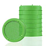 Picowe 8 Pack Plastic Sprouting Lids, Sprouting Jar Strainer Lid, for 86mm Wide Mouth Mason Jars, Canning Jars, Suit for Grow Bean Sprouts, Alfalfa, Salad Sprouts(Green)