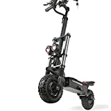 Electric Kick Scooter High Power Dual Drive 5600W Motor,Up to 50 MPH & 60 Miles Range, 11" Vacuum Off-Road Tire, Adult Electric Scooter with Foldable Seat Removable