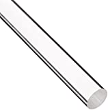 Acrylic Lucite Rod Dowel - One 1"(25mm) x11 .8125" (300mm) Acrylic Lucite Rod Dowel (Clear)