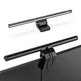 Baseus Monitor Light Bar, Monitor Lights with Touch Sensor, USB Powered LED Computer Light, 3 Switchable Light Modes, Dimmable Monitor Lamp, Computer Monitor Light for Desk/Office/Home, Black