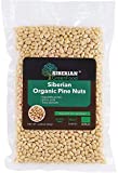 Organic Pine Nuts, Premium Quality 300gr/10.58oz vacuum pack by Siberian Green Food, European organic certificate.