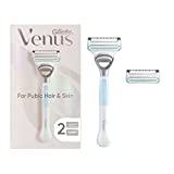 Gillette Venus Intimate Grooming Razors for Women, 1 Venus Razor Bikini Trimmer, 2 Razor Blade Refills