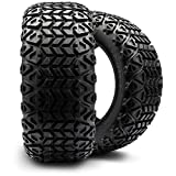 Arisun 23 x 10-14 DOT All-Terrain Tire for Golf Carts & ATV's (4 Ply Rating) -- 1, set of 2 or 4 (23 x 10-14, Set of 2 Tires)