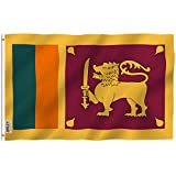 ANLEY Fly Breeze 3x5 Feet Sri Lanka Flag - Vivid Color and Fade Proof - Canvas Header and Double Stitched - Republic of Sri Lanka Flags Polyester with Brass Grommets 3 X 5 Ft