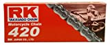 RK Racing Chain M420-98 (420 Series) 98-Links Standard Non O-Ring Chain with Connecting Link