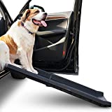 Alpha Paw Car Ramp for Large and Small Dogs, for SUVs, Cars, and Trucks, Compact, Foldable, and Lightweight, Portable Outdoor Pet Ramp for up to 200 lbs (60” x 14” x5”)