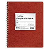 Ampad Computation Book, 4x4 Quad Ruled, 76 Sheets, Ivory, 11-3/4" x 9-1/4", 1 per Pack (22-157)