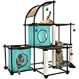 Kitty City Claw Indoor and Outdoor Mega Kit Cat Furniture, Cat Sleeper, Outdoor Kennel, Corrugate Cat Scratcher