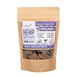 HolistaPet Hemp Dog Treats - Heart & Immune Care - 30 Crunchy Treats - 300mg - Made in USA - Powerful Relief with Hemp Oil Blueberries & Flaxseed - Supports Healthy Immune Response