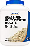 Nutricost Grass-Fed Whey Protein Isolate (Unflavored) 5LBS - rBGH Free, Non-GMO & Gluten Free