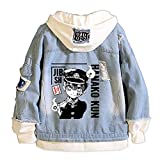 Tokisaki Toilet-Bound Hanako-kun Nene Yashiro Costume Yugi Amane Hooded Jacket Cosplay for Men Trucker Jacket Woman Denim Jacket (S, Hanako-kun -A)