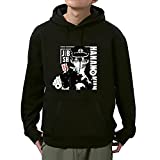 NECHARI Unisex Hoodie Pullover Sweatshirt Japanese Anime Hooded Cosplay Clothing (Black7,X-Large)