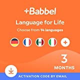 Â Babbel Language Learning Software - Learn to Speak Spanish, French, English, & More - 14 Languages to Choose from - Compatible with iOS, Android, Mac & PC (3 Month Subscription)