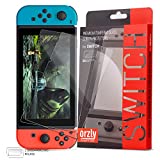 Orzly Glass Screen Protectors Compatible with Nintendo Switch - Premium Tempered Glass Screen Protector Twin Pack [2X Screen Guards - 0.24mm] for 6.2 Inch Tablet Screen on Nintendo Switch Console