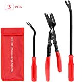 AXELECT 3 Pcs Clip Remover Tool, Clip Pliers Set Fastener Removal Tool, Auto Trim Removal Tool Kit Pry Tool Set Car Door Panel Dashboard Repair Kit