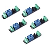 Songhe DC 1 Channel Optocoupler 3V/3.3V Relay High Level Driver Module Isolated Drive Control Board 3V/3.3V Relay Module for Arduino (Pack of 5)