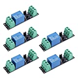 3V Relay Power Switch Board, Icstation 1 Channel Optocoupler Module Opto Isolation High Level Trigger for IOT ESP8266 Development Board (Pack of 5)