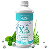 Xyli Swish - All Natural Formulated Nano Silver, Xylitol & Aloe Mouthwash - Alcohol and Fluoride Free - Oral Rinse To Fight Bad Breath & Dry Mouth - Peppermint Flavor - 16oz.