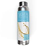 Dentist Formulated Nano Silver Xylitol Mouthwash with Calcium, PH Balanced, Enamel Strengthening Oral Rinse Alcohol and Fluoride Free (Peppermint)