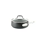 All-Clad E7852664 HA1 Hard Anodized Nonstick Dishwaher Safe PFOA Free Sauce Pan Cookware, 2.5-Quart, Black