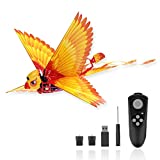 Remote Control Bird Toy, RC Helicopters, Bionic Flying Bird Toys, Mini Drone-Tech Toy, Smart Flying Easy Control Indoor Outdoor RC Toy for Kids, Boys and Girls, Go Go Bird, Yellow