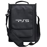 Case Storage Bag Carry Case Compatible with PlayStation 5,Large Capacity PS5 Bag One Shoulder Handbag 42 26 14cm For PS5 Game Console Hard Shell Bag for Playstation 5