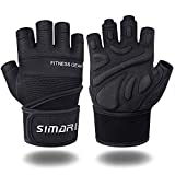 SIMARI Workout Gloves Mens and Women Weight Lifting Gloves with Wrist Support for Gym Training, Full Palm Protection for Fitness, Weightlifting, Exercise, Hanging, Pull ups