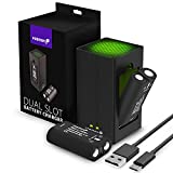 Fosmon Ultra High Capacity 2.4V 2200 mAh Rechargeable Battery (2 Pack) Compatible with Xbox Series X/S, Xbox One/One X/One S Elite Controllers, Fast Charge Batteries Charging Station with USB Cable