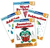 Kumon Grade 2 Math workbooks (4 books) - Addition, Subtraction, Geometry & Measurement and Word Problem