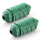 Outdoor Extension Cord Cover [Set of 2] Extension Cord Connector - Indoor & Outdoor Water-Tight Cord Lock for Timers, Extension Cables, Reels, Transformers, Power Strips, Lights & Tools Green