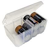 Dial Industries, Inc B330FN Battery Organizer Case, 8 D, Clear