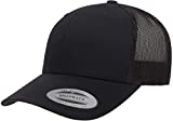 Yupoong Mens Yp Classics Retro Trucker Cap Hat, Black, One Size US